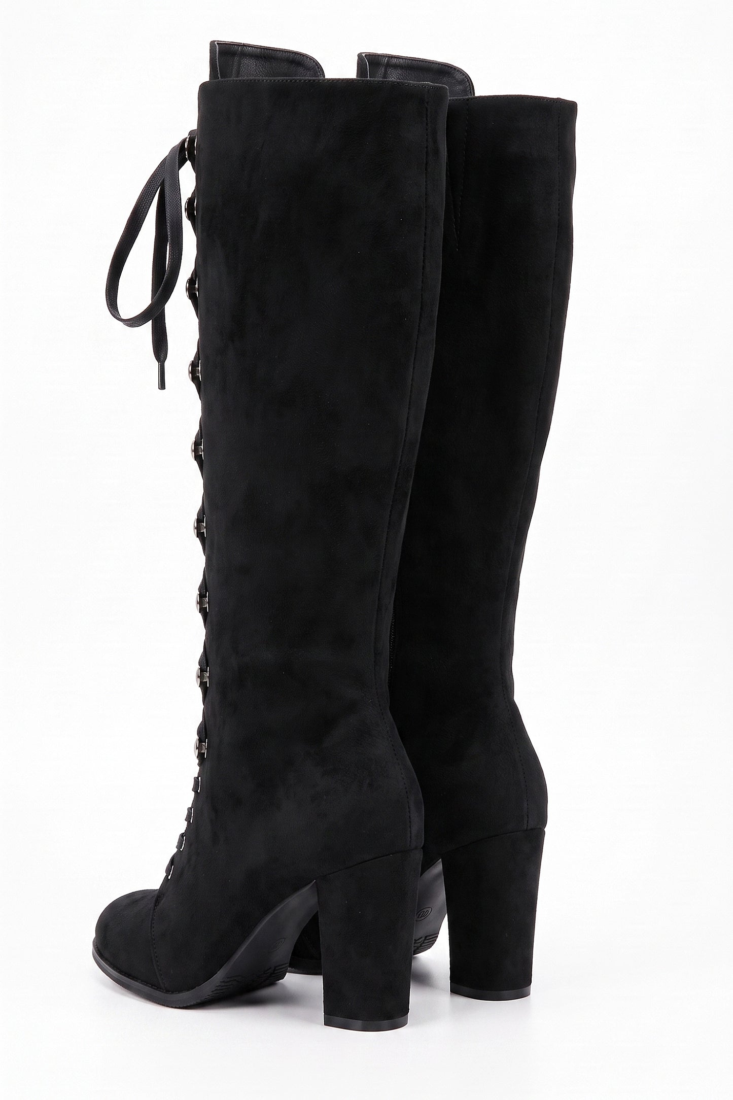 Women's Winter Lace Up Suede Warm Knee High Boots
