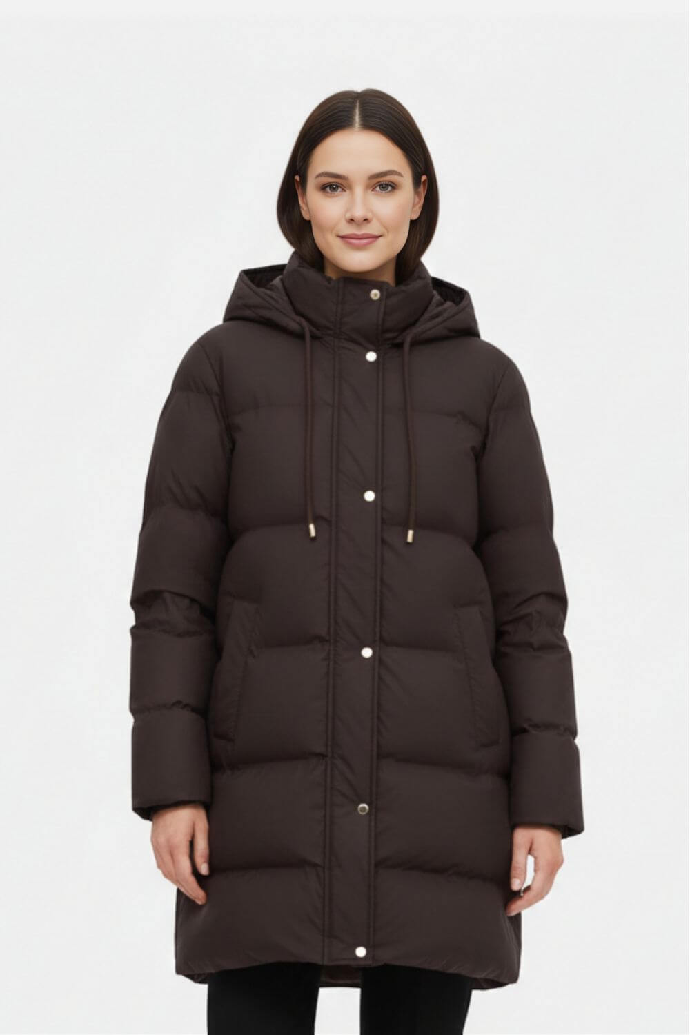 Caurelle | Women’s Mid-Long Hooded Puffer Coat