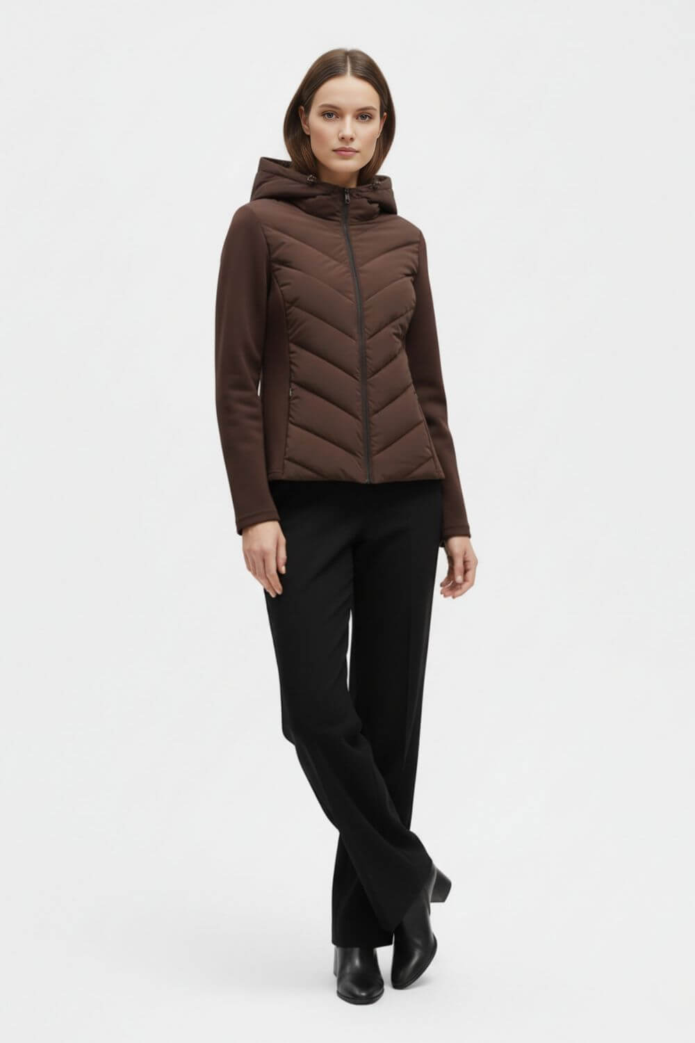 Caurelle | Women’s Hooded Puffer Jacket – Timeless Warmth for the Cold Season