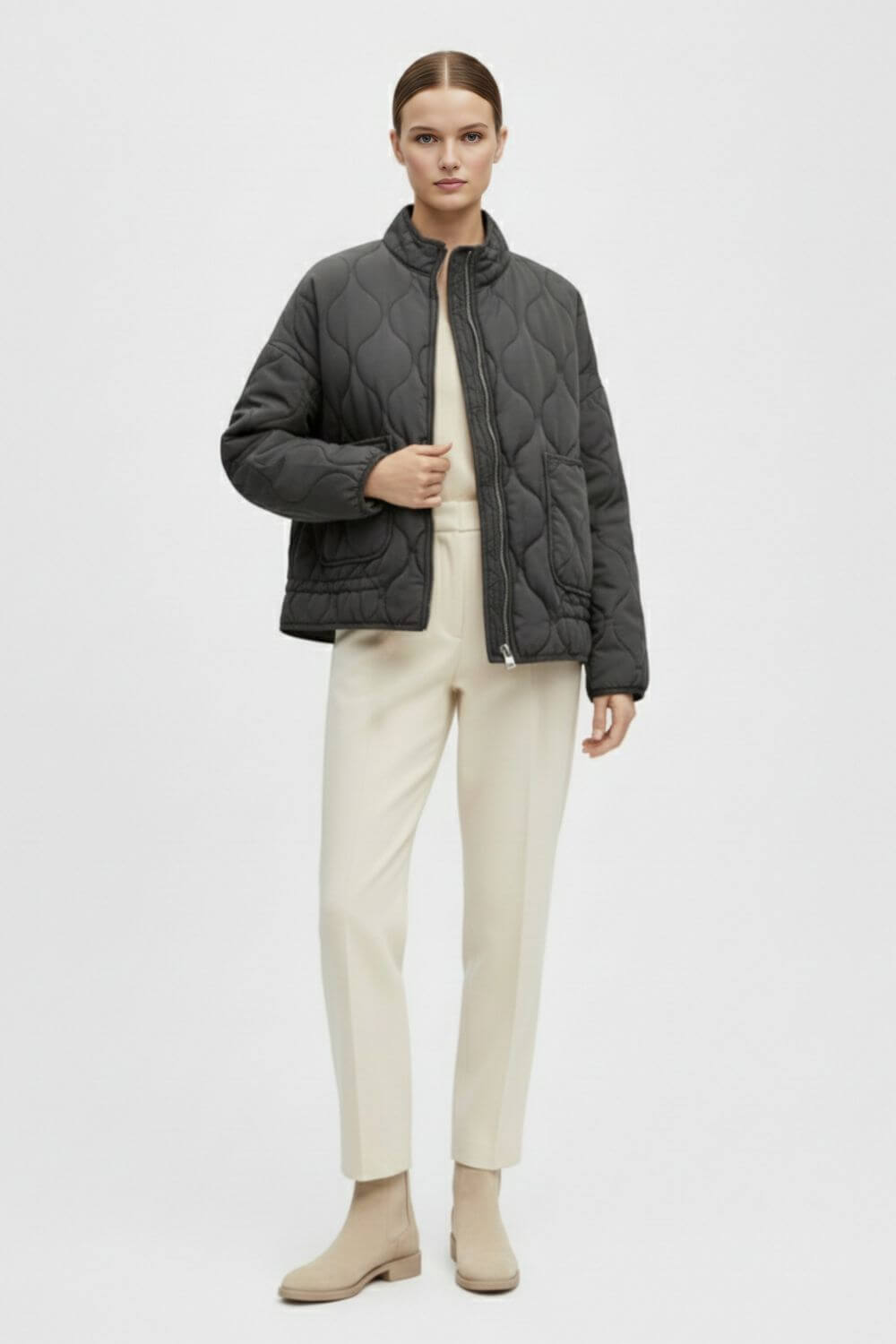 Caurelle | Women’s Quilted Padded Jacket – Classic Warmth, Contemporary Charm