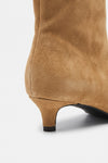 Women's Winter Pointed Toe Low Heel Suede Ankle Boots