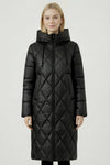 Caurelle | Women’s Long Diamond Quilted Winter Puffer Coat