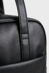 Women's Spacious Leather Shoulder Bag with Double Handle
