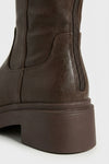 Women’s Winter Chunky Block Heel Knee High Boots with Back Zipper