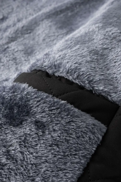 Caurelle | Men’s Quilted Winter Jacket – Fleece-Lined Zip-Up