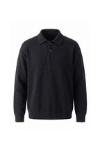 Men's Winter Comfortable Knitted Polo Jumper Relaxed Fit