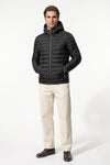 Men’s Winter Warm Hooded Puffer Jacket with Full Zip and Zip Pockets