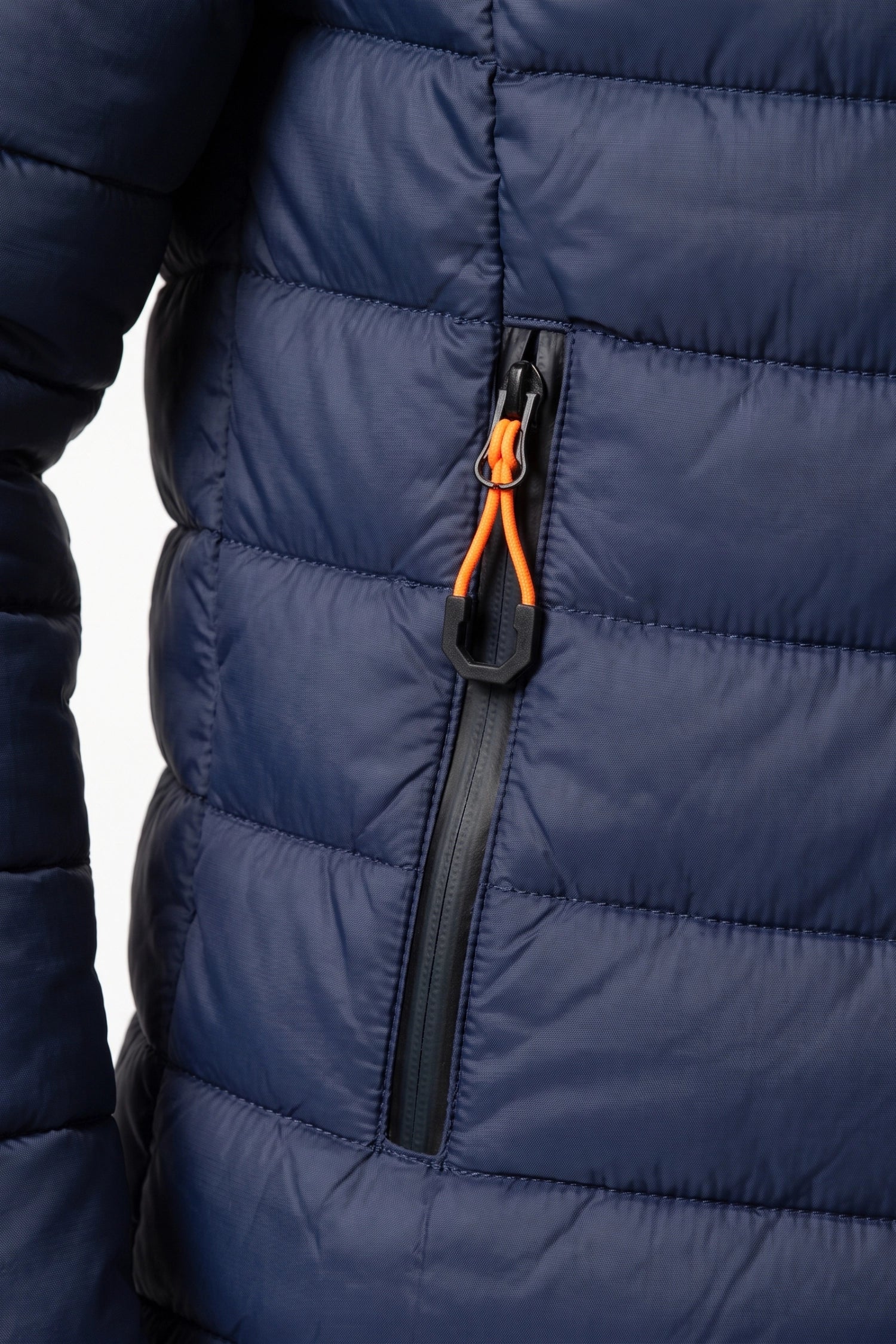 Men’s Winter Warm Hooded Puffer Jacket with Full Zip and Zip Pockets