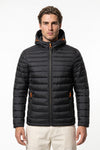 Men’s Winter Warm Hooded Puffer Jacket with Full Zip and Zip Pockets
