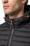 Men’s Winter Warm Hooded Puffer Jacket with Full Zip and Zip Pockets
