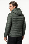 Men’s Winter Warm Hooded Puffer Jacket with Full Zip and Zip Pockets