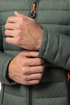 Men’s Winter Warm Hooded Puffer Jacket with Full Zip and Zip Pockets