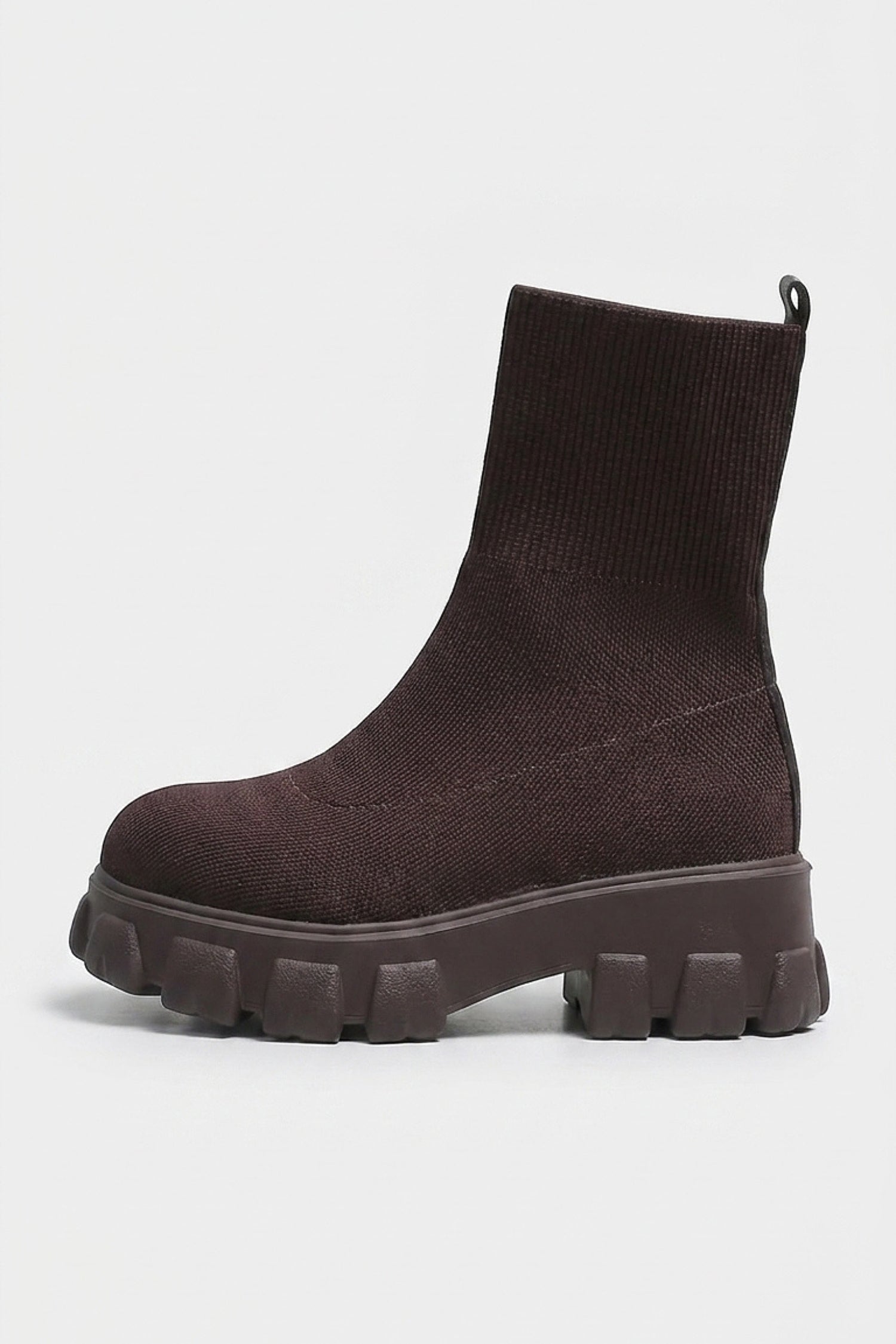 Women's Winter Easy Wear Sock Ankle Boots with Chunky Platform Sole