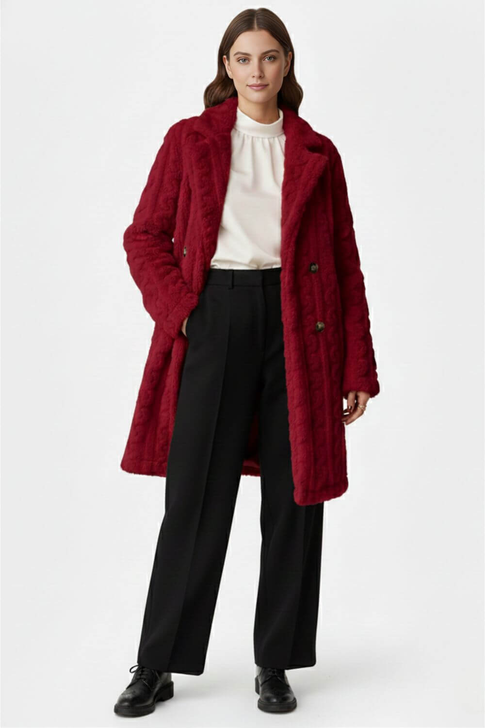 Caurelle | Women’s Textured Long Coat