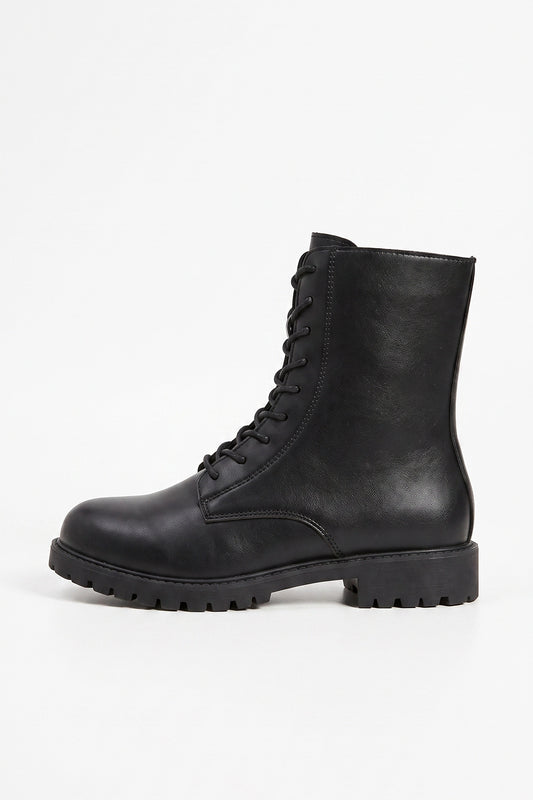 Women’s Winter Easy Wear Lace Up Ankle Boots with Side Zip