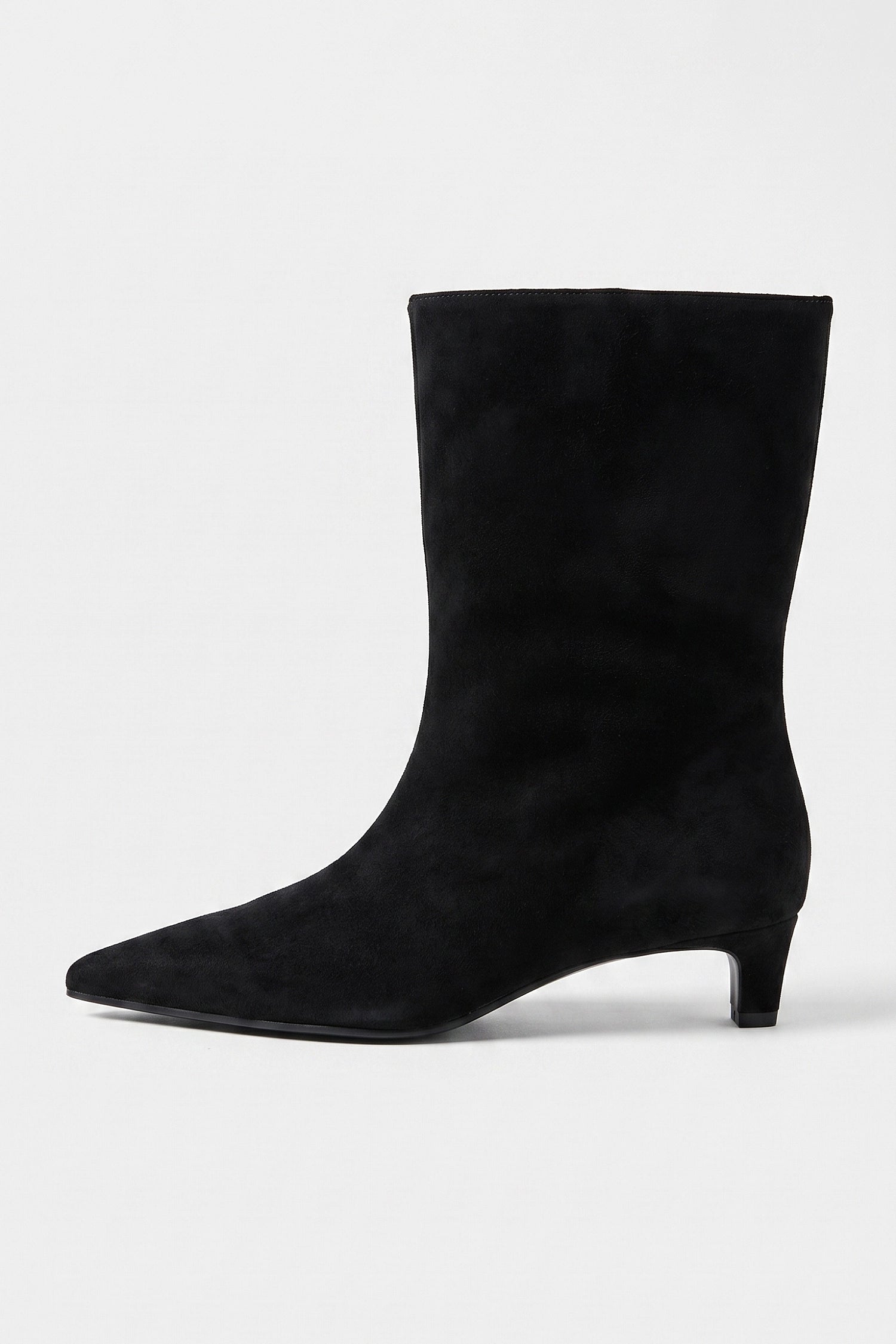 Women's Winter Pointed Toe Low Heel Suede Ankle Boots