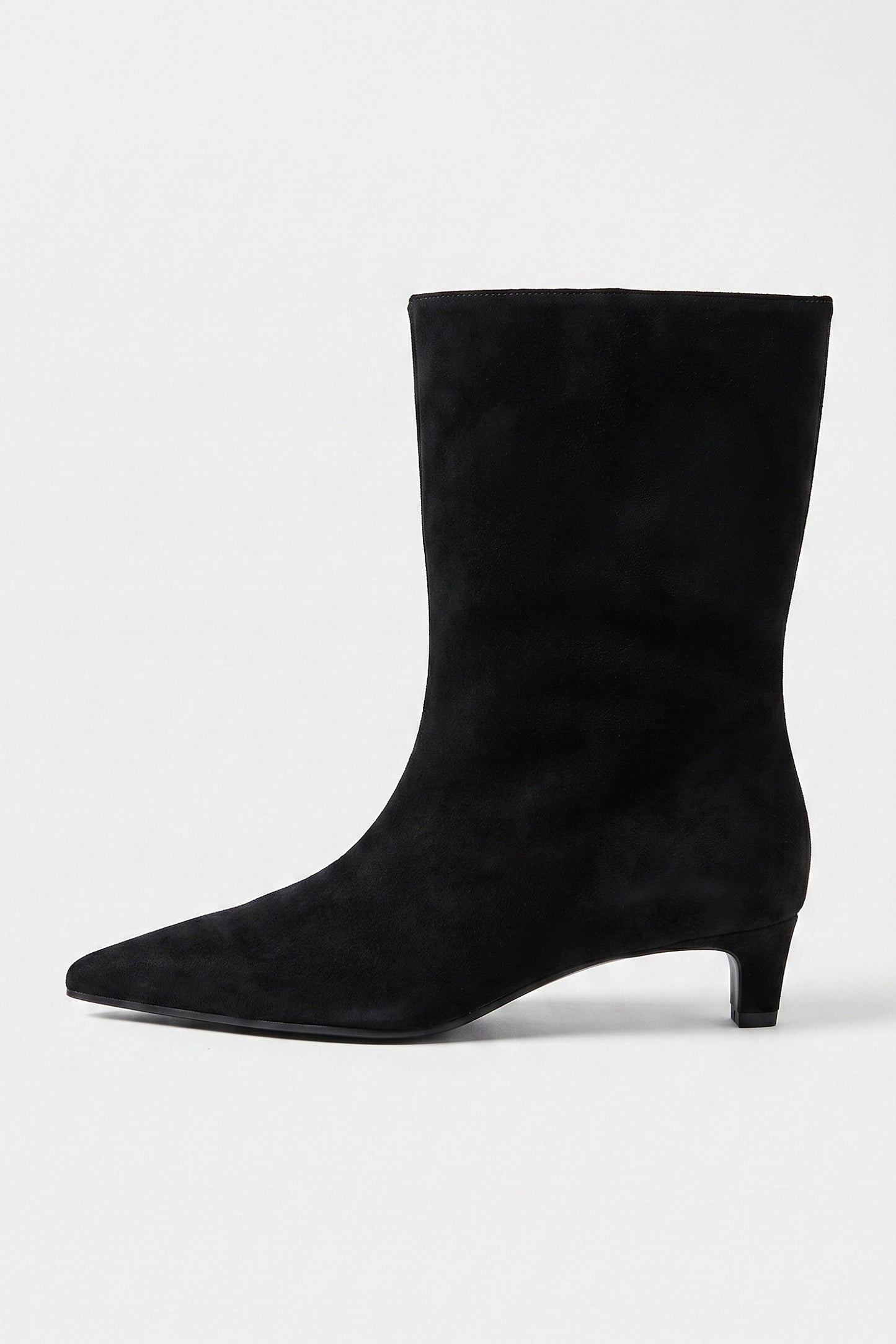Women's Winter Pointed Toe Low Heel Suede Ankle Boots