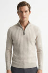Caurelle | Men’s Ribbed Half-Zip Jumper