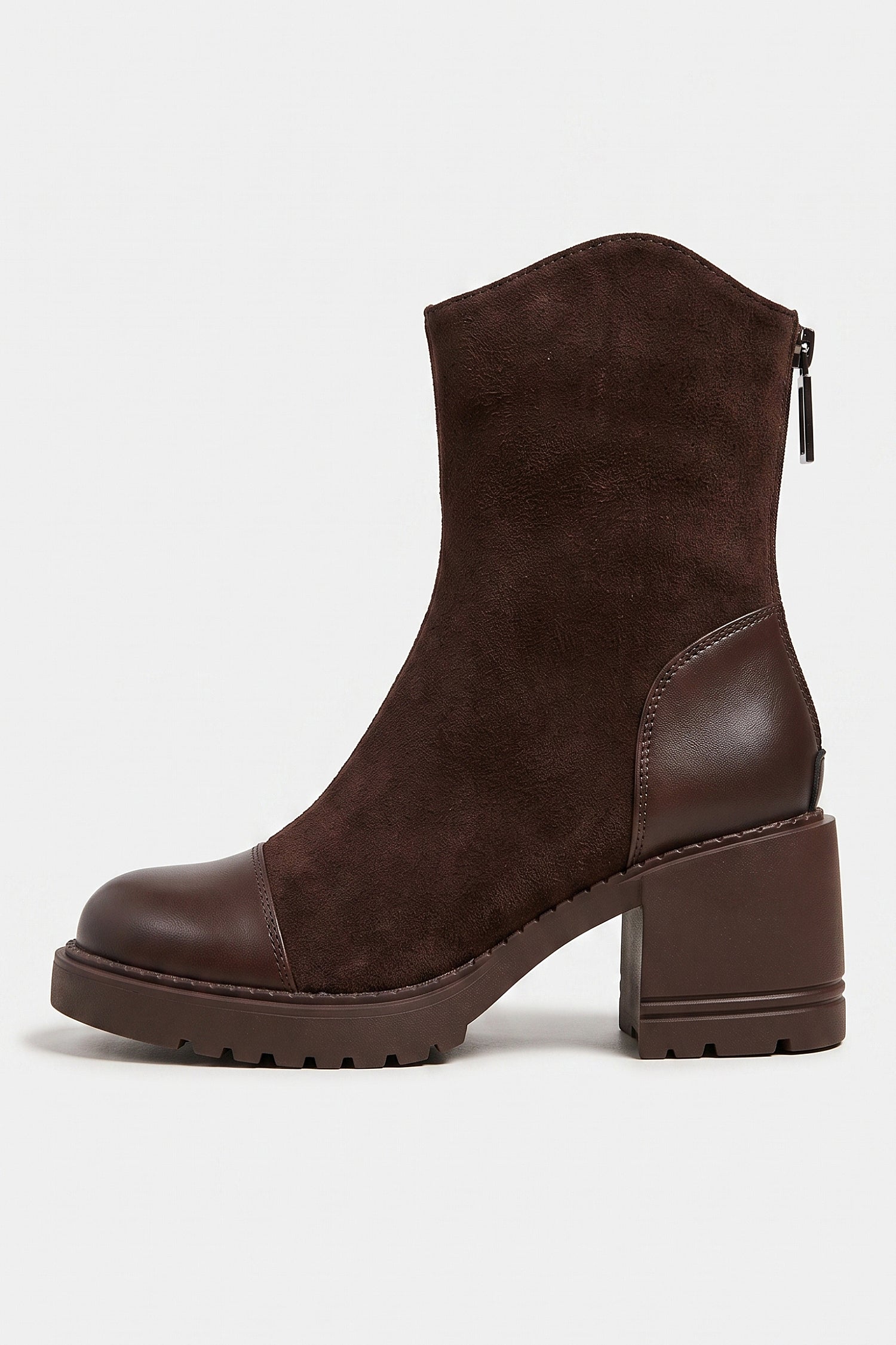 Women’s Winter Chunky Block Heel Suede Ankle Boots