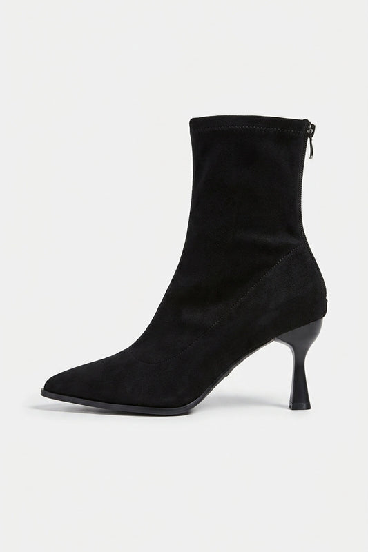 Women’s Winter Suede Pointed Toe High Heeled Ankle Boots