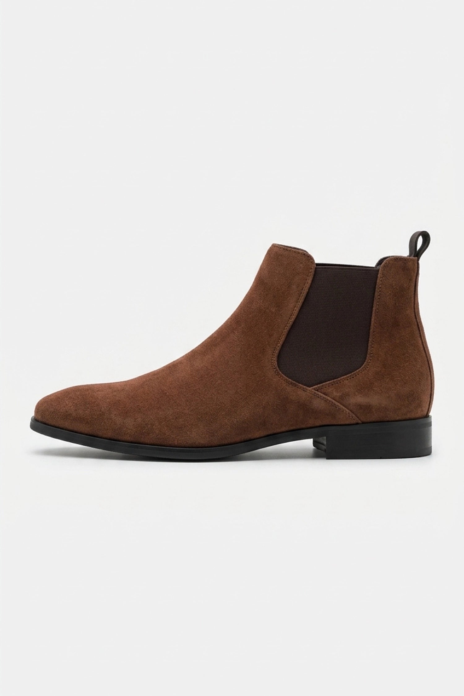 Men’s Winter Easy Wear Suede Chelsea Boots Low Heel
