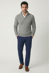 Caurelle | Men’s Cable Knitted Half Zip Jumper