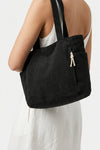 Women's Spacious Corduroy Tote Shoulder Bag