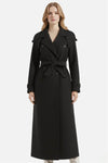 Caurelle | Women’s Belted Double-Breasted Long Coat