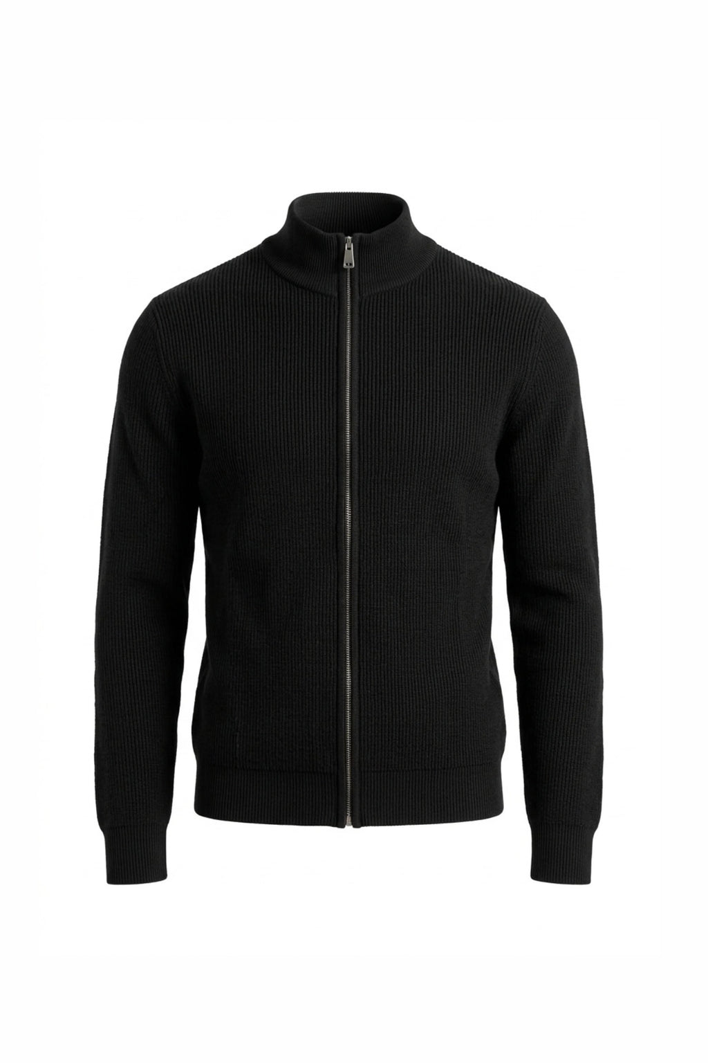 Men’s Winter Warm Ribbed Knit Cardigan Full Zip