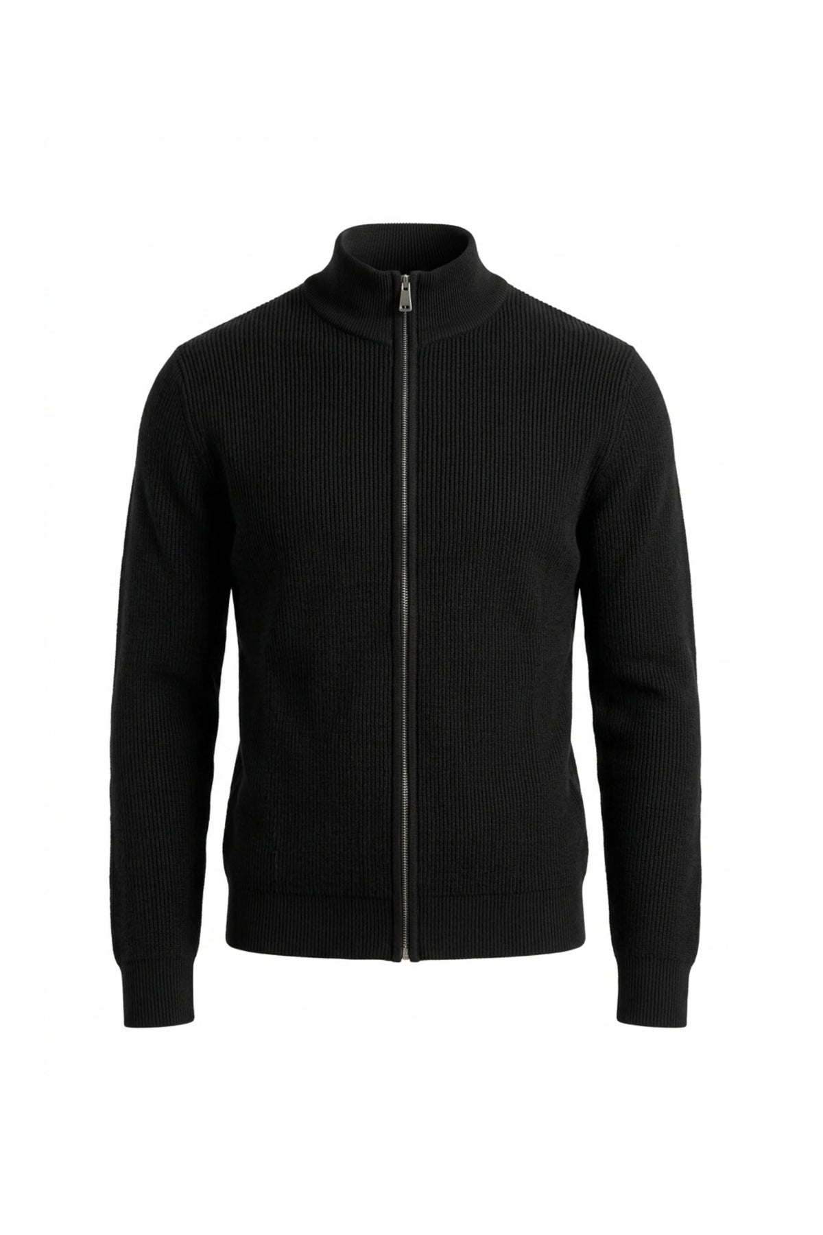 Men’s Winter Warm Ribbed Knit Cardigan Full Zip