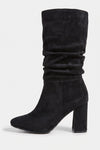 Women’s Winter Suede Slouch Block Heel Knee High Boots