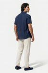 Caurelle | Men’s Shirt and Trousers Set Linen Look Comfort Summer Outfit