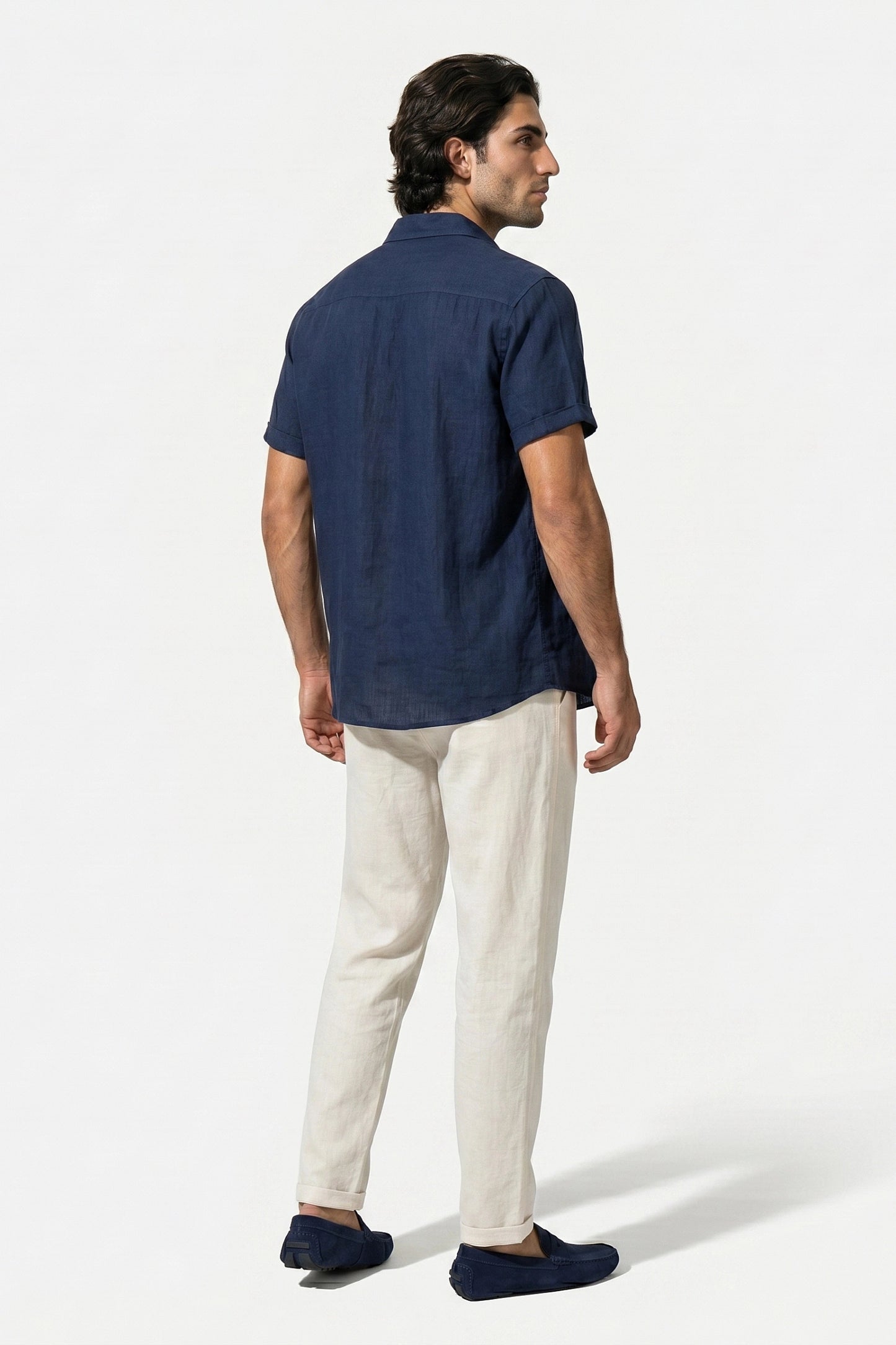 Caurelle | Men’s Shirt and Trousers Set Linen Look Comfort Summer Outfit