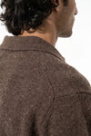 Men’s Winter Cosy Textured Knit Polo Jumper Relaxed Fit