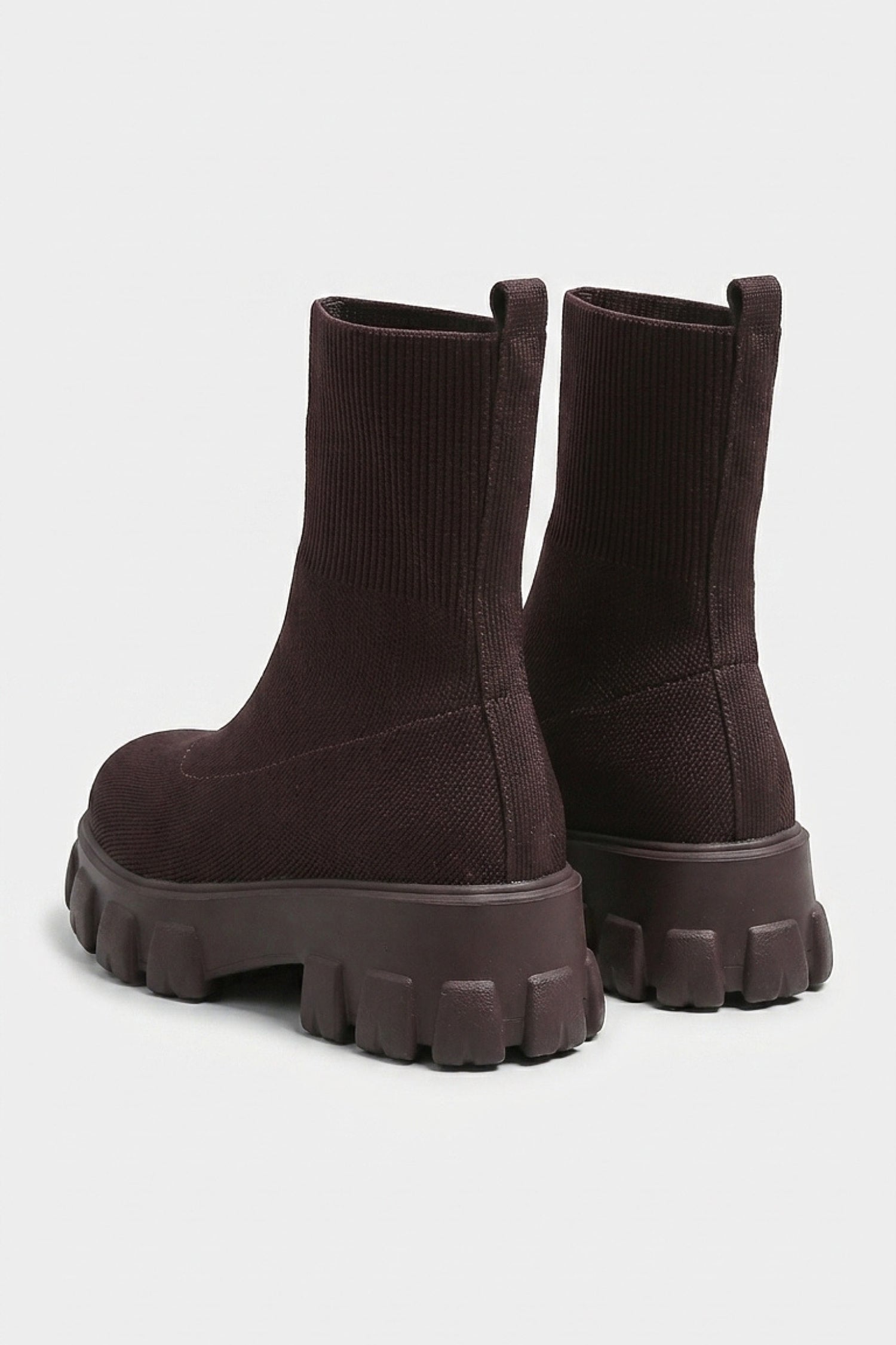 Women's Winter Easy Wear Sock Ankle Boots with Chunky Platform Sole