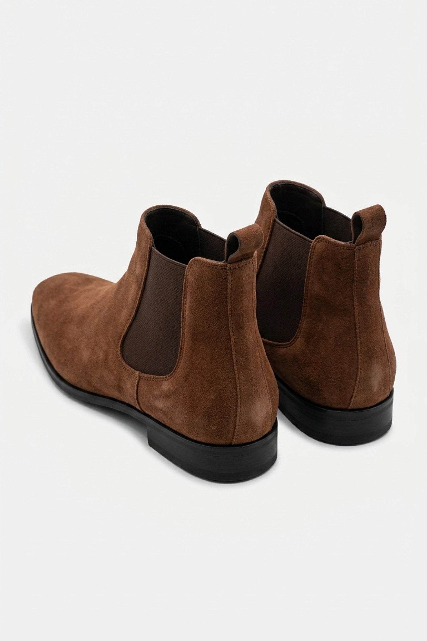 Men’s Winter Easy Wear Suede Chelsea Boots Low Heel