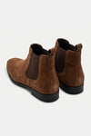 Men’s Winter Easy Wear Suede Chelsea Boots Low Heel
