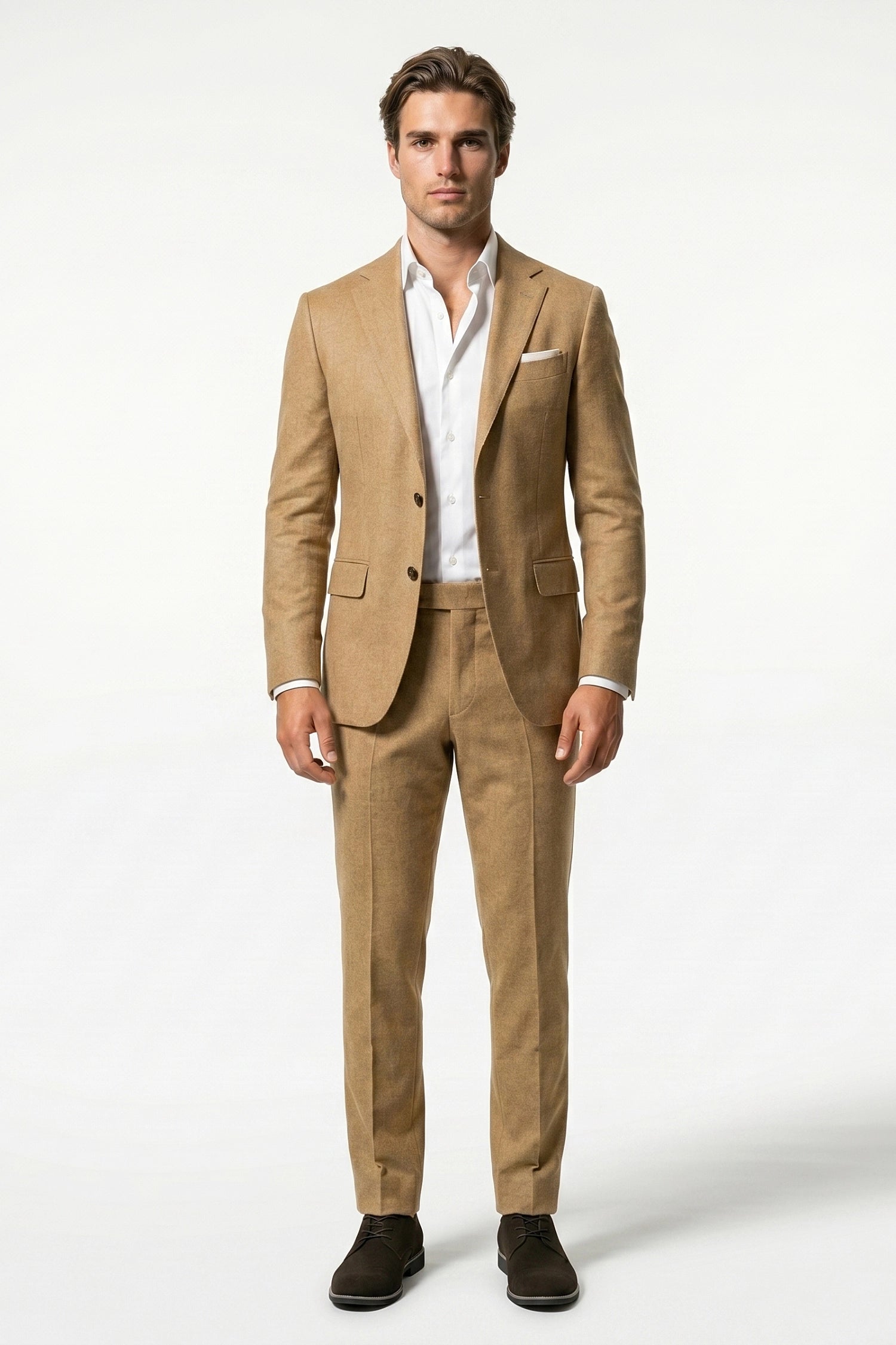 Caurelle | Men’s Linen Style Suit Classic Casual Elegance