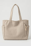 Women's Spacious Corduroy Tote Shoulder Bag
