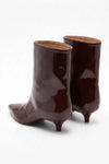 Women's Winter Elegant Leather Ankle Boots with Pointed Toe