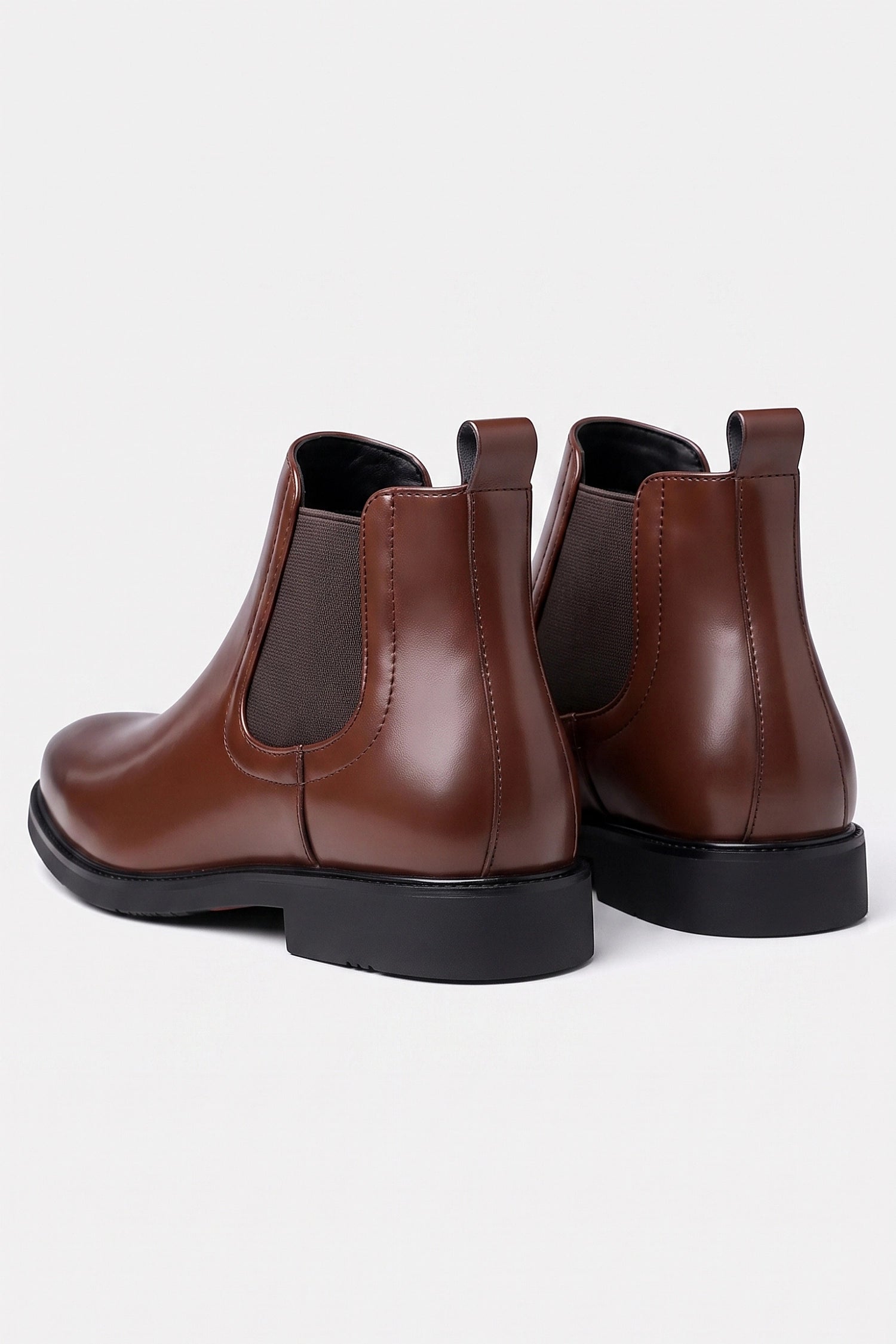 Men's Easy Wear Chelsea Boots with Low Block Heel