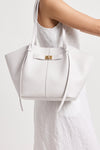 Women's Spacious Leather Shoulder Tote Bag