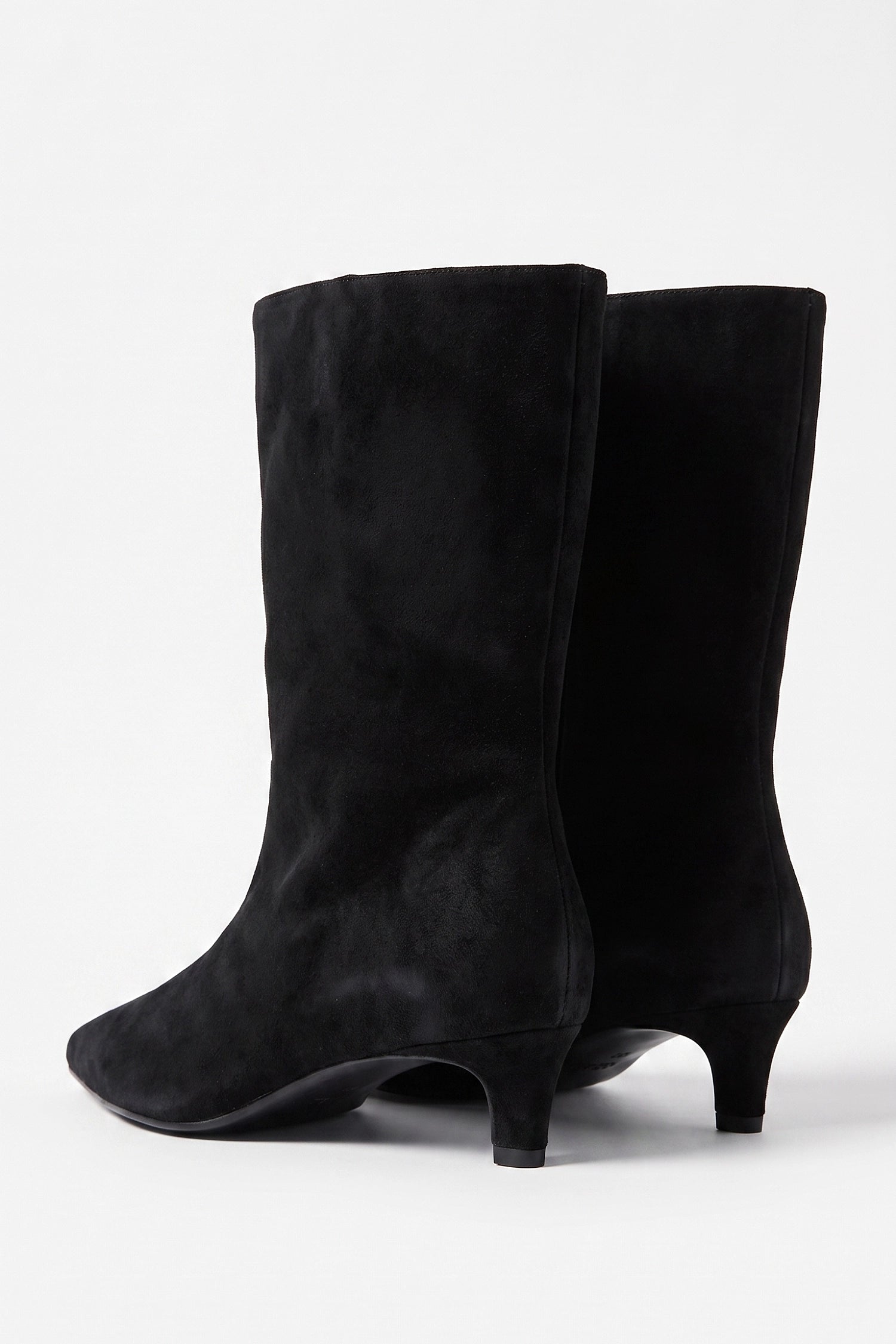 Women's Winter Pointed Toe Low Heel Suede Ankle Boots