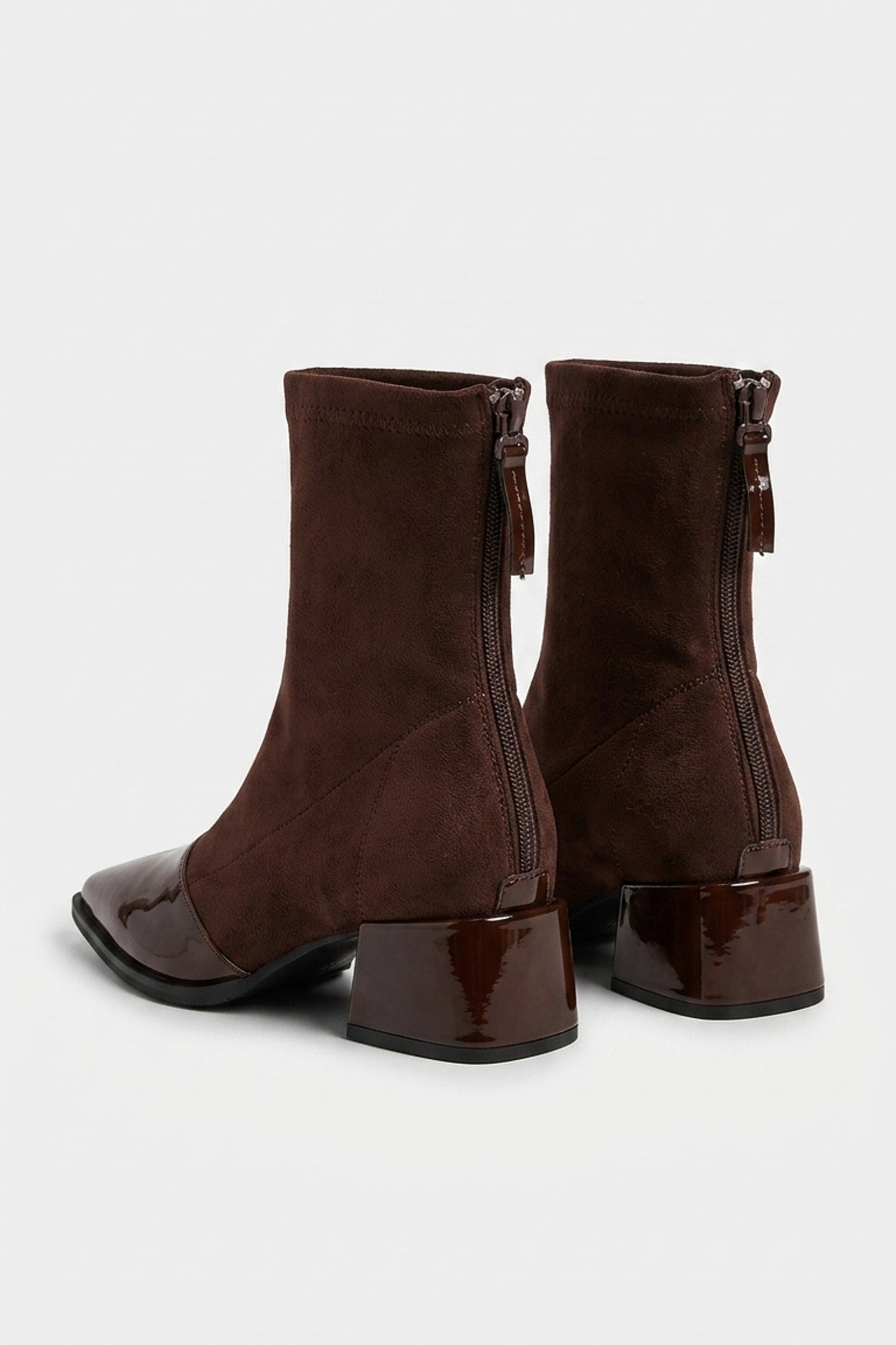 Women’s Winter Pointed Toe Block Heel Ankle Boots