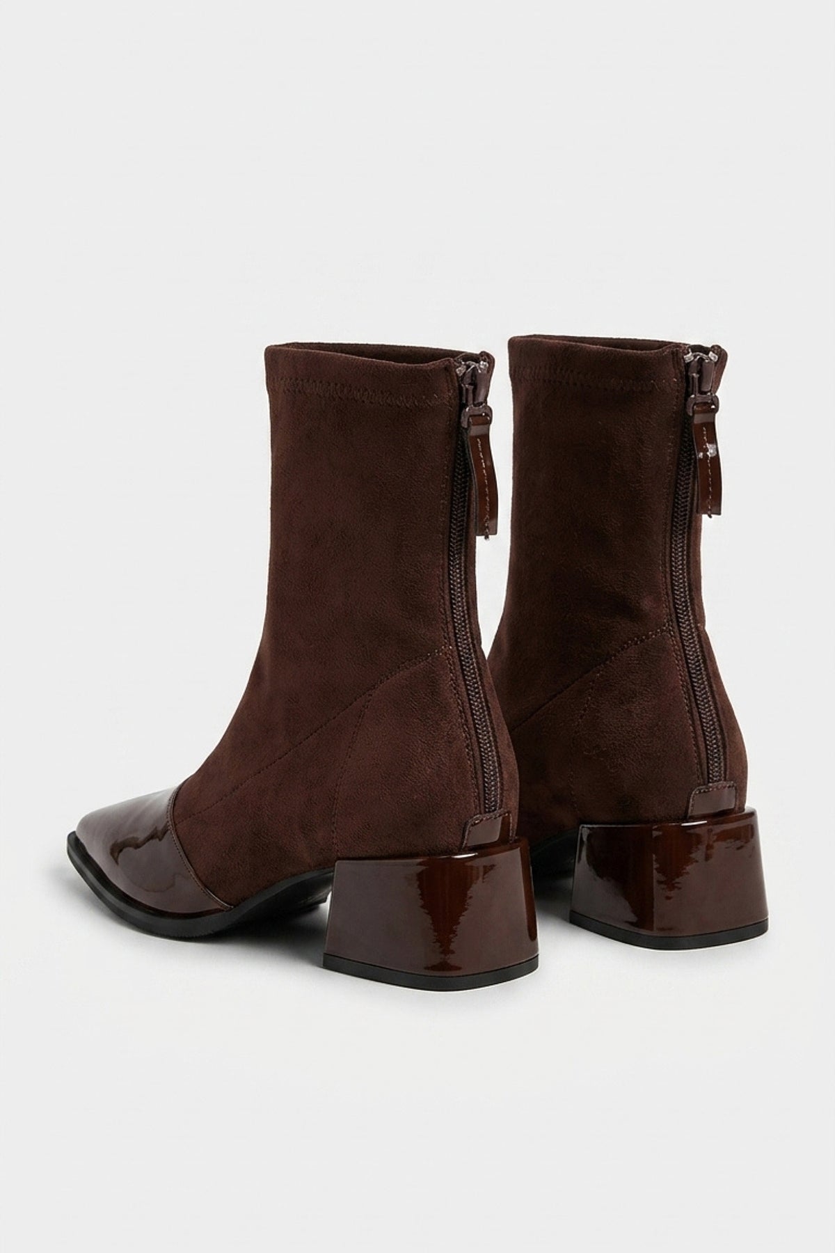 Women’s Winter Pointed Toe Block Heel Ankle Boots