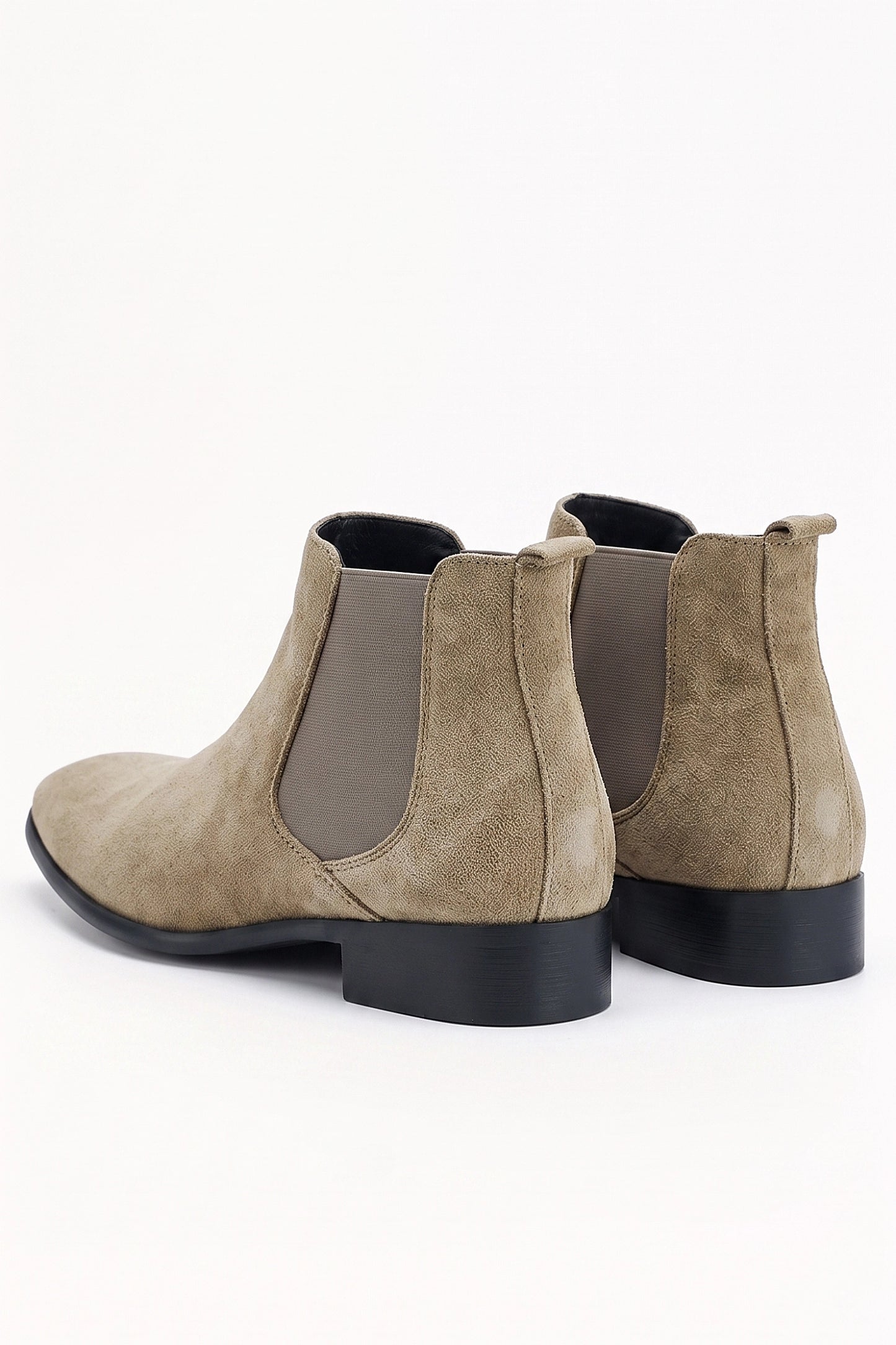 Men's Winter Easy Wear Chelsea Boots with Suede Look