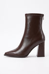 Women's Pointed Ankle Boots with Block Heel