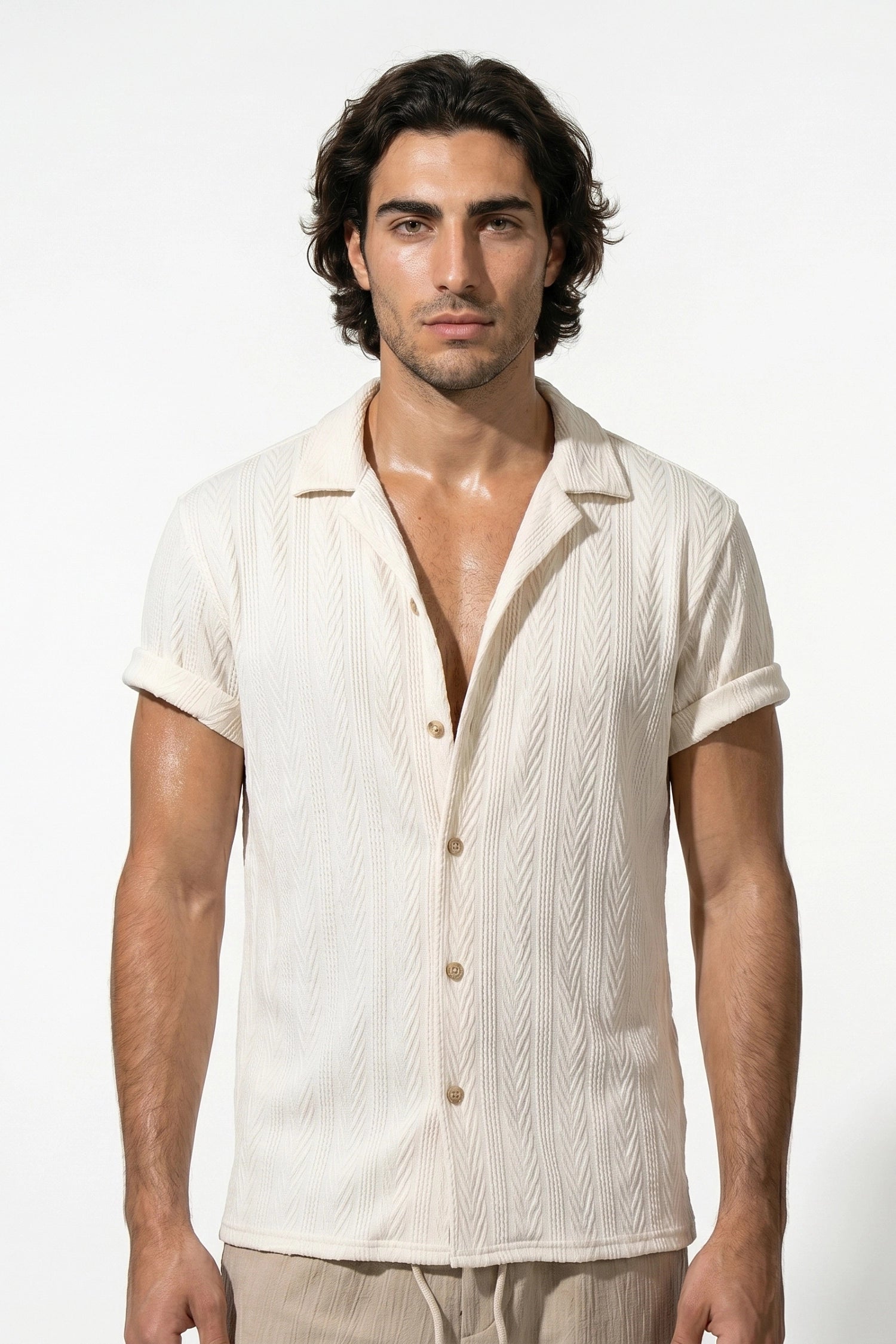 Caurelle | Men’s Linen Shirt and Trousers Set Relaxed Summer Elegance