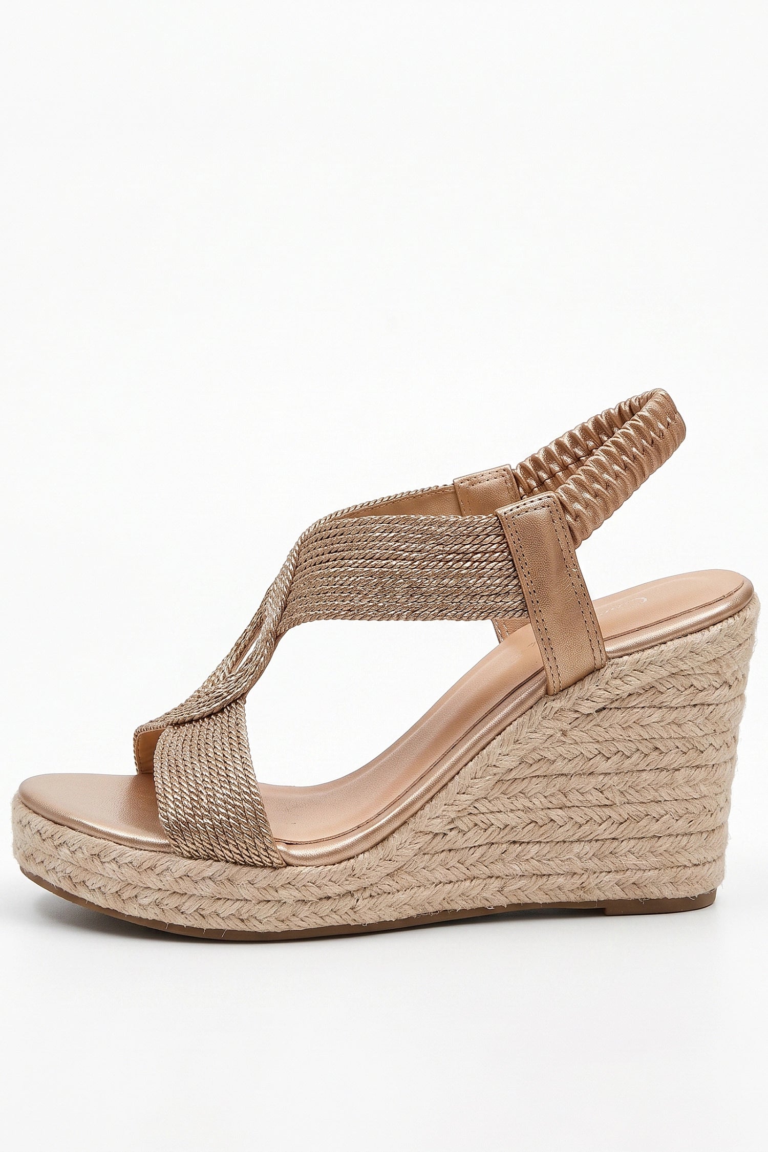 Women's Espadrille Wedge Sandals with Cross Straps