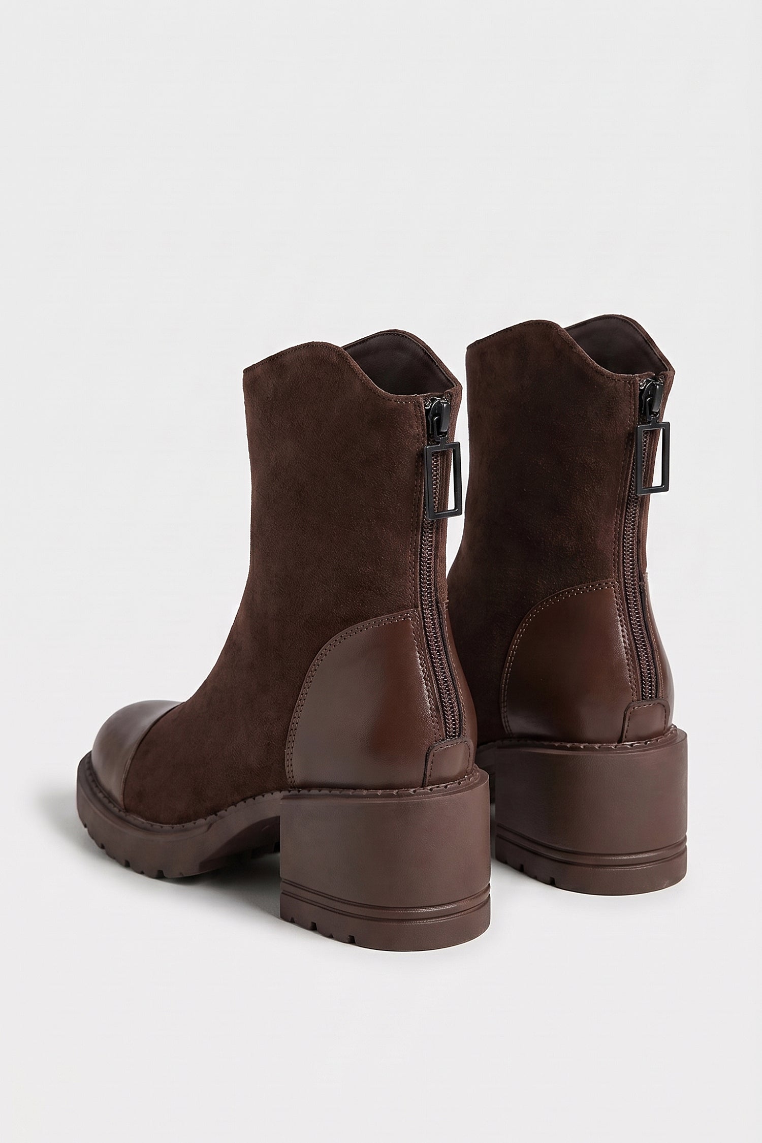 Women’s Winter Chunky Block Heel Suede Ankle Boots